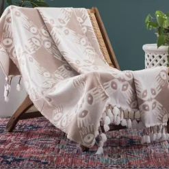 Justina Blakeney Blush Hand In Hand Throw-Kirkland's Home Best Sale