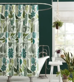 Justina Blakeney Green Jardin Shower Curtain-Kirkland's Home Shop