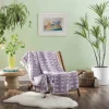 Justina Blakeney Lavender Patterned Throw-Kirkland's Home Outlet