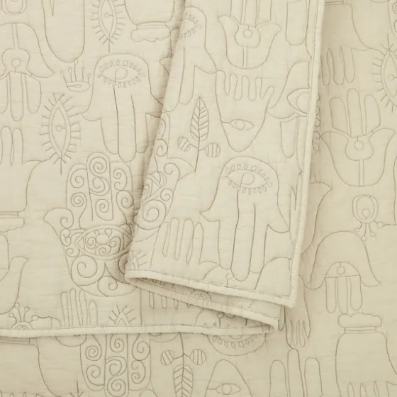 Justina Blakeney Natural Hamsa King Quilt Set-Kirkland's Home Online