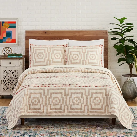 Justina Blakeney Yellow Hypnotic King Quilt Set-Kirkland's Home Best