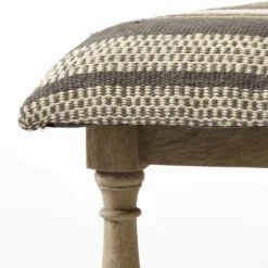 Jute Striped Natural Wood Bench-Kirkland's Home Best Sale