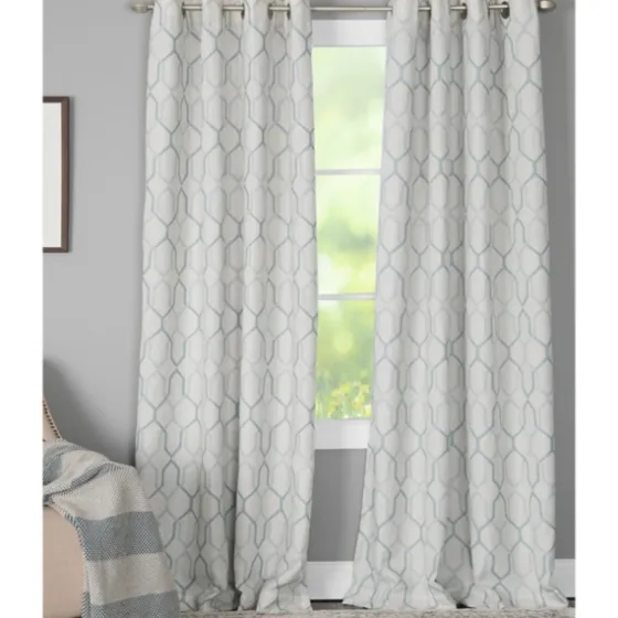 Kale Interlocked Single Curtain Panel, 84 In.-Kirkland's Home Store