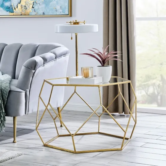Kate Round Metal Coffee Table-Kirkland's Home Outlet