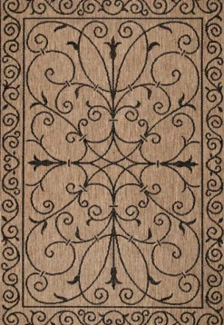 Kathleen Scroll Outdoor Area Rug, 5X7-Kirkland's Home New