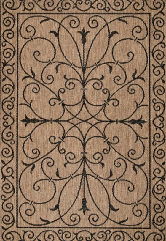 Kathleen Scroll Outdoor Area Rug, 5X7-Kirkland's Home New