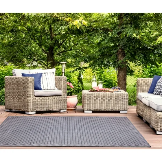 Kaya Navy Gradient Indoor/Outdoor Area Rug, 6X9-Kirkland's Home Sale