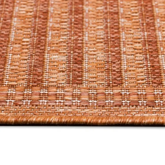 Kaya Rust Gradient Indoor/Outdoor Area Rug, 4X7-Kirkland's Home Outlet