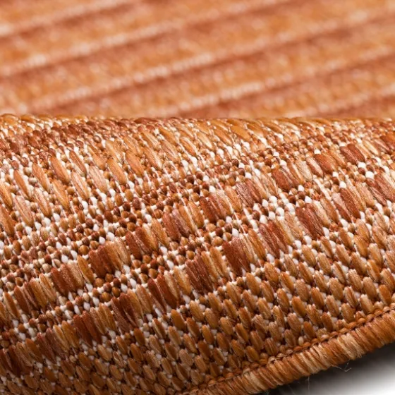 Kaya Rust Gradient Indoor/Outdoor Area Rug, 4X7-Kirkland's Home Outlet
