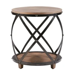 Kaylor Bent Metal And Wood Accent Table-Kirkland's Home Shop