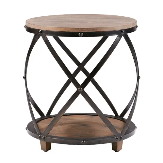 Kaylor Bent Metal And Wood Accent Table-Kirkland's Home Shop