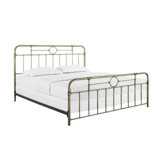 King Size Bronze Pipe Bed Frame-Kirkland's Home Clearance