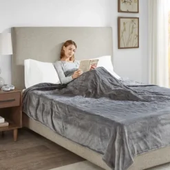 King Ultra Soft Plush Heated Blanket-Kirkland's Home Flash Sale