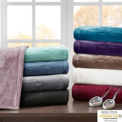 King Ultra Soft Plush Heated Blanket-Kirkland's Home Flash Sale