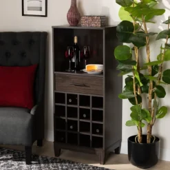 Kitredge Dark Wine Cabinet-Kirkland's Home New