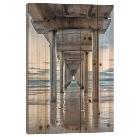 La Jolla Pier Wood Art Print-Kirkland's Home New