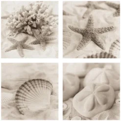 La Mer Beach Canvas Art Prints, Set Of 4-Kirkland's Home Sale