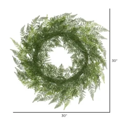 Lace Fern Wreath, 30 In.-Kirkland's Home Cheap