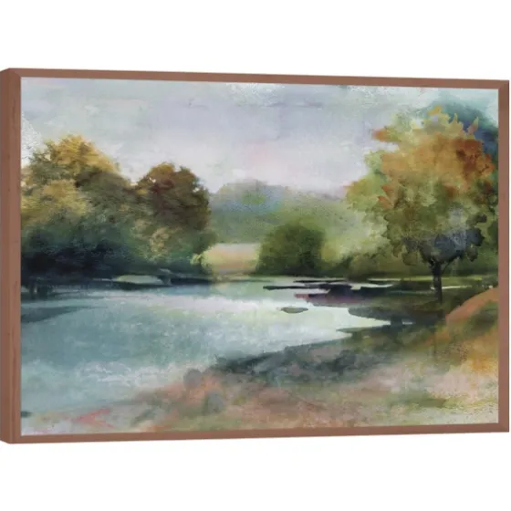 Lacu Ii Framed Canvas Art Print-Kirkland's Home Clearance