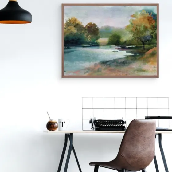 Lacu Ii Framed Canvas Art Print-Kirkland's Home Clearance