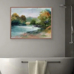 Lacu Ii Framed Canvas Art Print-Kirkland's Home Clearance