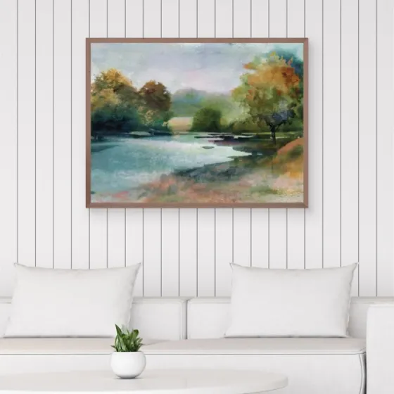 Lacu Ii Framed Canvas Art Print-Kirkland's Home Clearance