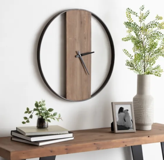 Ladd Natural Wood Wall Clock-Kirkland's Home Online