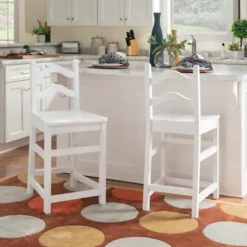 Ladder Back Counter Stools, Set Of 2-Kirkland's Home Fashion