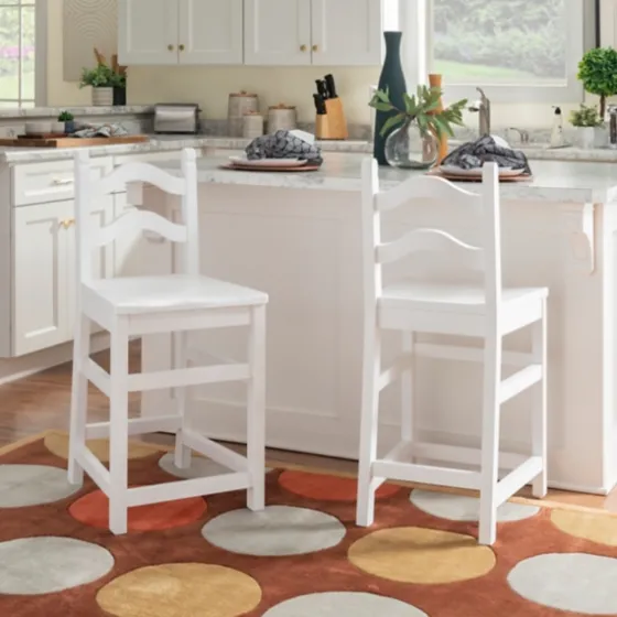 Ladder Back Counter Stools, Set Of 2-Kirkland's Home Fashion