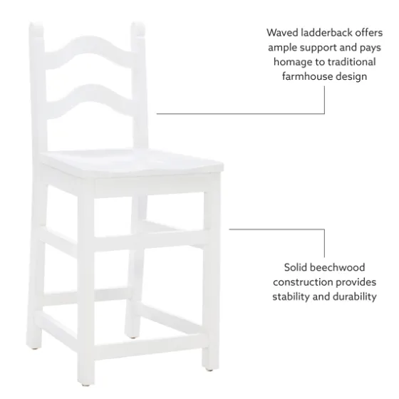 Ladder Back Counter Stools, Set Of 2-Kirkland's Home Fashion