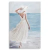 Lady In White Hat & Dress Giclee Canvas Art Print-Kirkland's Home Best
