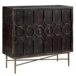 Laini Distressed Modern Carved Cabinet-Kirkland's Home Cheap