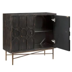 Laini Distressed Modern Carved Cabinet-Kirkland's Home Cheap