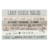 Lake House Rules Giclee Canvas Art Print-Kirkland's Home Outlet