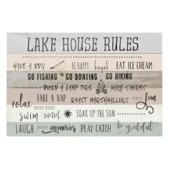Lake House Rules Giclee Canvas Art Print-Kirkland's Home Outlet