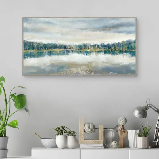 Lakeside Luxe Framed Canvas Art Print-Kirkland's Home Sale