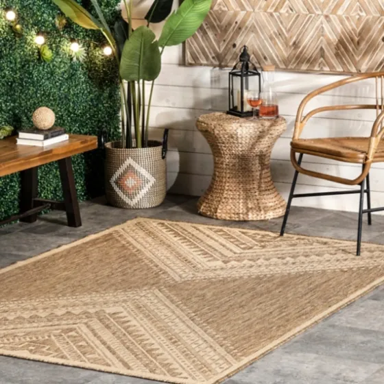 Landy Aztec Outdoor Rug, 5X8-Kirkland's Home Clearance