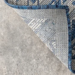 Landy Blue Aztec Outdoor Rug, 8X10-Kirkland's Home Hot