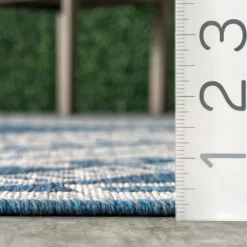 Landy Blue Aztec Outdoor Rug, 8X10-Kirkland's Home Hot