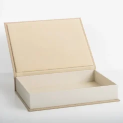 Large Beige Linen Book Box-Kirkland's Home Cheap