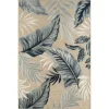 Large Print Tropical Leaf Outdoor Area Rug, 5X7-Kirkland's Home Shop