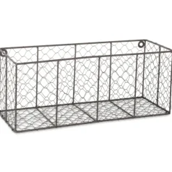 Large Wall Hanging Chicken Wire Baskets, Set Of 2-Kirkland's Home Discount
