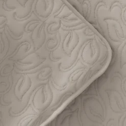 Latte Floral Stitch 3-Pc. Queen Quilt Set-Kirkland's Home Best Sale
