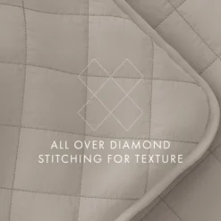 Latte Stitched Diamond 2-Pc. Twin Quilt Set-Kirkland's Home Flash Sale