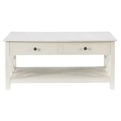 Lattice Raised Top Storage Coffee Table-Kirkland's Home Flash Sale
