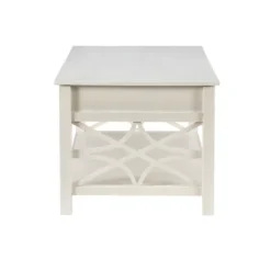 Lattice Raised Top Storage Coffee Table-Kirkland's Home Flash Sale
