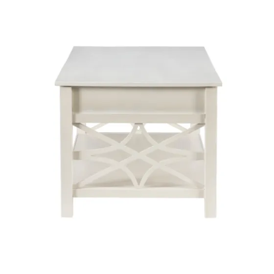 Lattice Raised Top Storage Coffee Table-Kirkland's Home Flash Sale