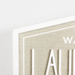Laundry & Co. Hexagon Wood Plaque-Kirkland's Home Discount