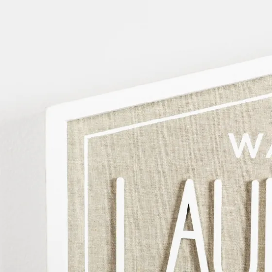 Laundry & Co. Hexagon Wood Plaque-Kirkland's Home Discount