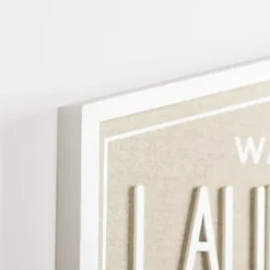 Laundry & Co. Hexagon Wood Plaque-Kirkland's Home Discount